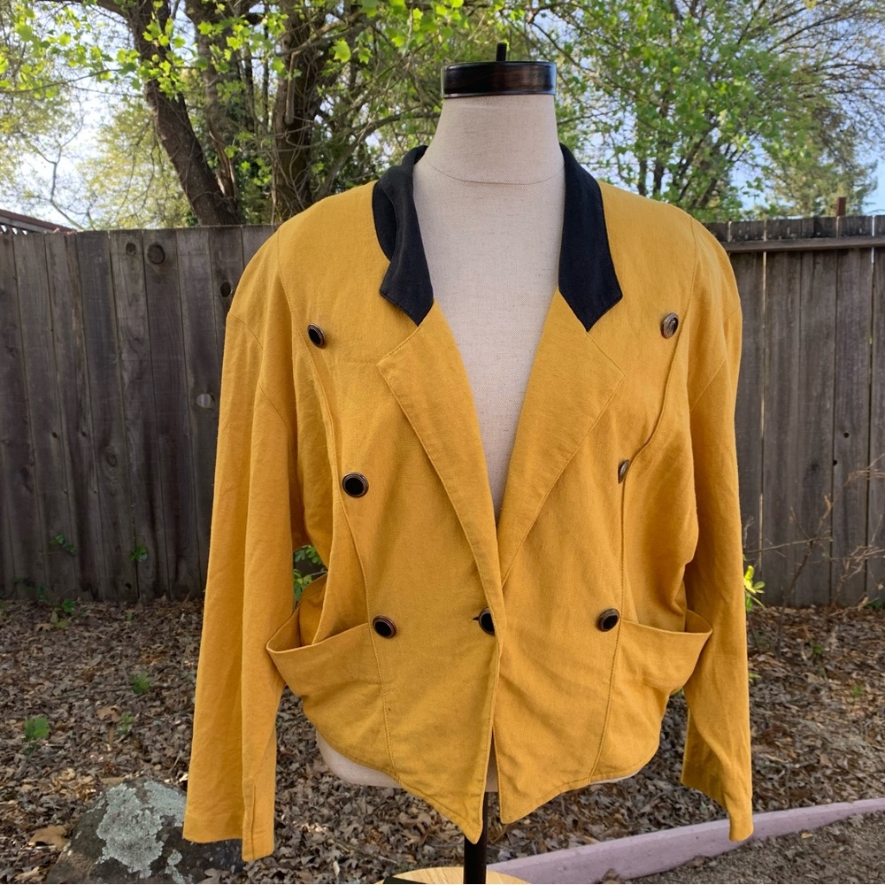 Vintage 80s cotton blazer